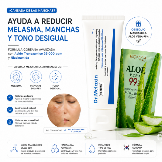 ✨ Recupera la confianza en tu piel con Dr. Melaxin TX Cream + Obsequio