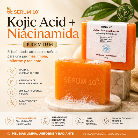 🍊 Kojic Acid + Niacinamida Serum 10 Premium